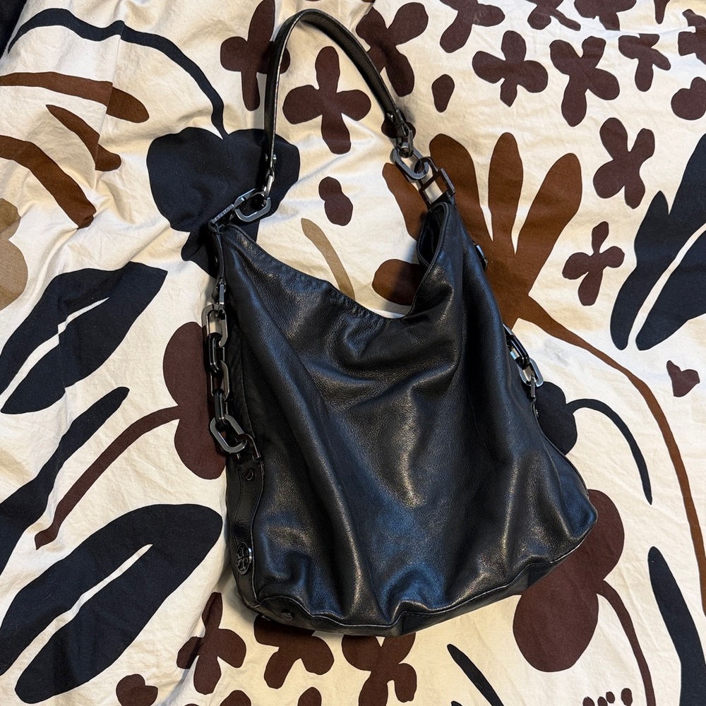 Tory Burch black leather purse